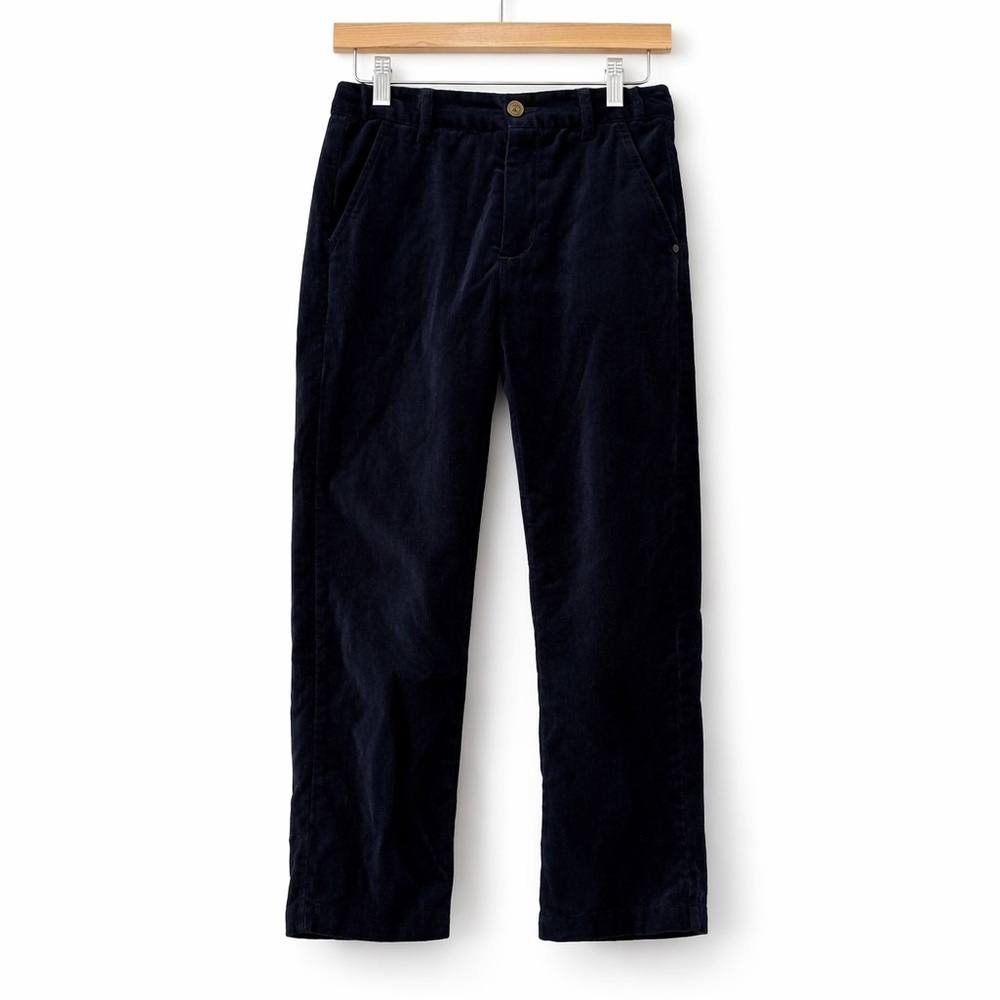 Janie and Jack Navy Velvet Dress Pants Boys Size 6 Holiday Formal Lined